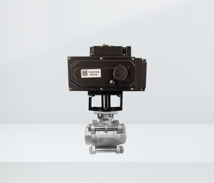 精巧型电动执行器+不锈钢螺纹球阀