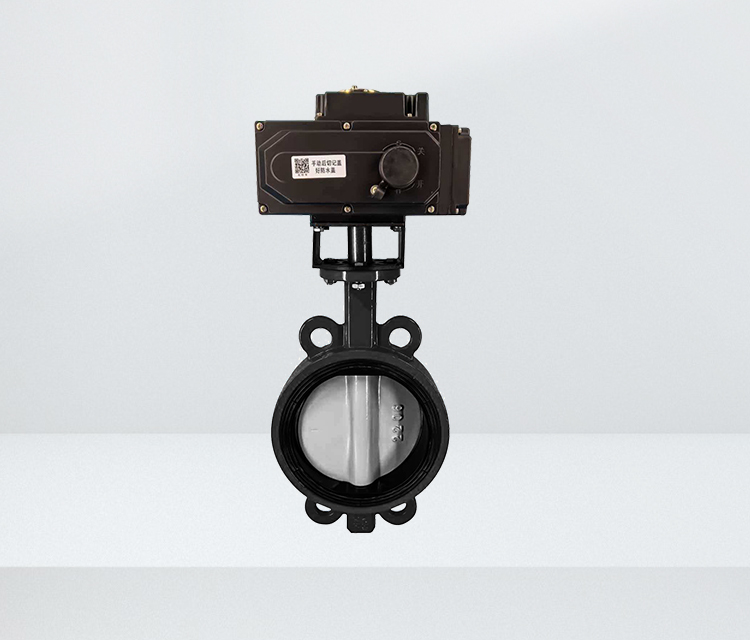 精巧型电动执行器+对夹蝶阀